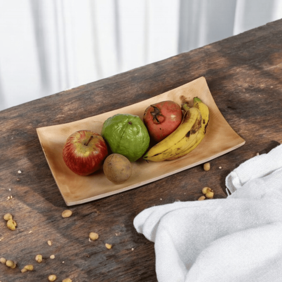 Sowpeace 10 - Inch Acacia Wood Tray - Traditional Design - Sowpeace - 