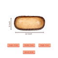 Sowpeace 12 - Inch Acacia Wood Oval Decor Bowl - Sowpeace - 