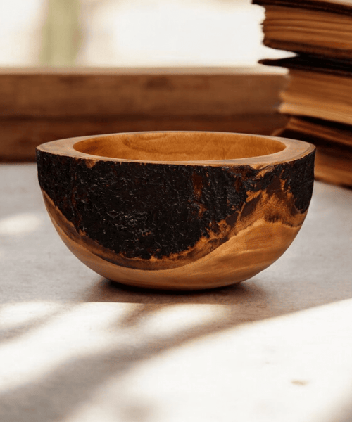 Sowpeace 12-Inch Premium Round Acacia Wood Bowl