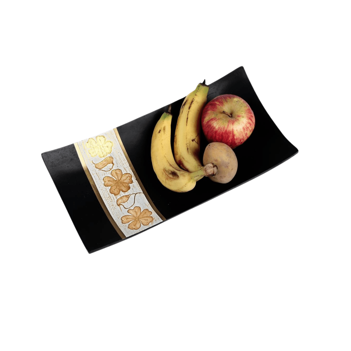 Sowpeace 14 - Inch Handcrafted Black Acacia Wood Tray - Sowpeace - 