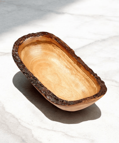 Sowpeace 18-Inch Acacia Wood Oval Serving Bowl