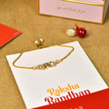 Sowpeace Exquisite BRO Rakhi Pack of 1 with Roli Chawal and Greeting card combo for Raksha Bandhan and Gifting - Sowpeace - 