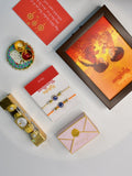 Sowpeace Exquisite Evil Eye Rakhi Pack of 1 with Roli Chawal Thali, Chocolates, Photo Frame and Greeting card combo for Raksha Bandhan and Gifting - Rakhi - Sowpeace - Sowpeace Exquisite Evil Eye Rakhi Pack of 1 with Roli Chawal Thali, Chocolates, Photo Frame and Greeting card combo for Raksha Bandhan and Gifting - RAK - EVI - HND - P6 - Sowpeace