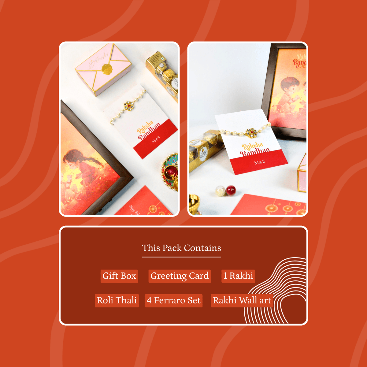 Sowpeace Exquisite Pearl Rakhi Pack of 1 with Roli Chawal and Greeting card combo for Raksha Bandhan and Gifting - Sowpeace - 
