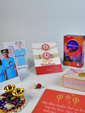 Sowpeace Exquisite Pink Circle Rakhi Pack of 1 with Roli Chawal Thali, Chocolates, Poloroids and Greeting card combo for Raksha Bandhan and Gifting - Rakhi - Sowpeace - Default Title - RAK - PINK - HND - P5 - Sowpeace