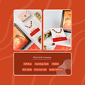 Sowpeace Exquisite Red Beads Rakhi Pack of 1 with Roli Chawal and Greeting card combo for Raksha Bandhan and Gifting - Sowpeace - 