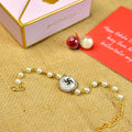 Sowpeace Exquisite Swastik Rakhi Pack of 1 with Roli Chawal and Greeting card combo for Raksha Bandhan and Gifting - Sowpeace - 