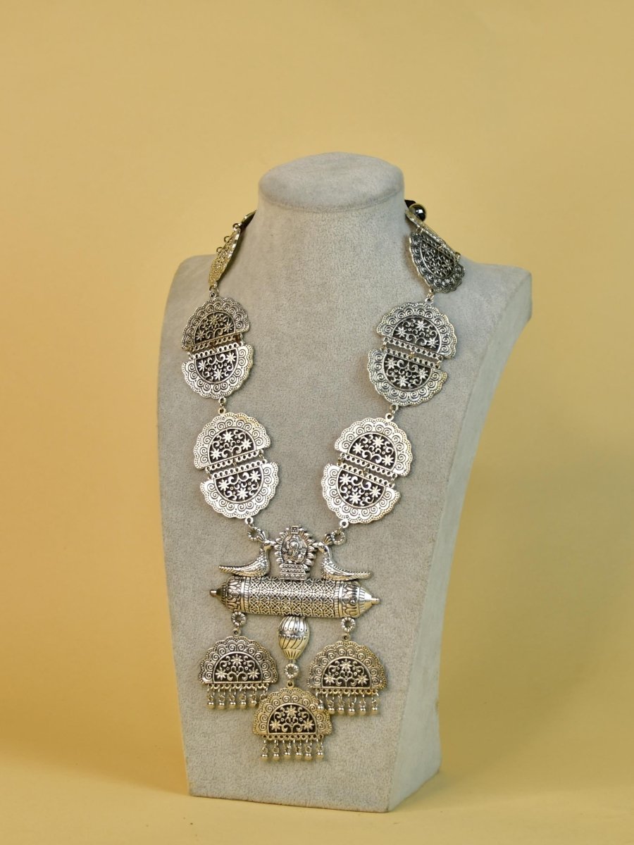 Sowpeace German Silver Ganesha Necklace – Handcrafted Ancient