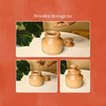 Sowpeace Hand - Carved Lidded Jar: Rustic Charm & Organized Elegance - Tabletop - Sowpeace - New Arrivals - Storage jar