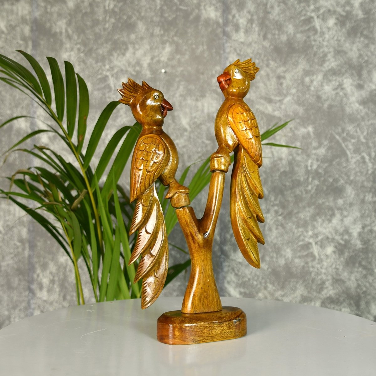 Sowpeace Hand Carved Wooden Parrot Set - Tabletop - Sowpeace - Animal - Tabletop