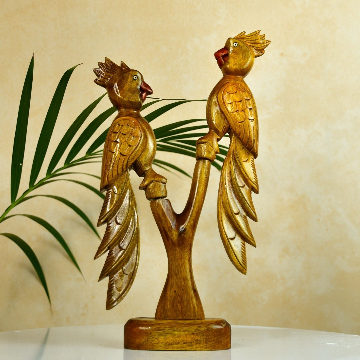 Sowpeace Hand Carved Wooden Parrot Set - Tabletop - Sowpeace - Animal - Tabletop