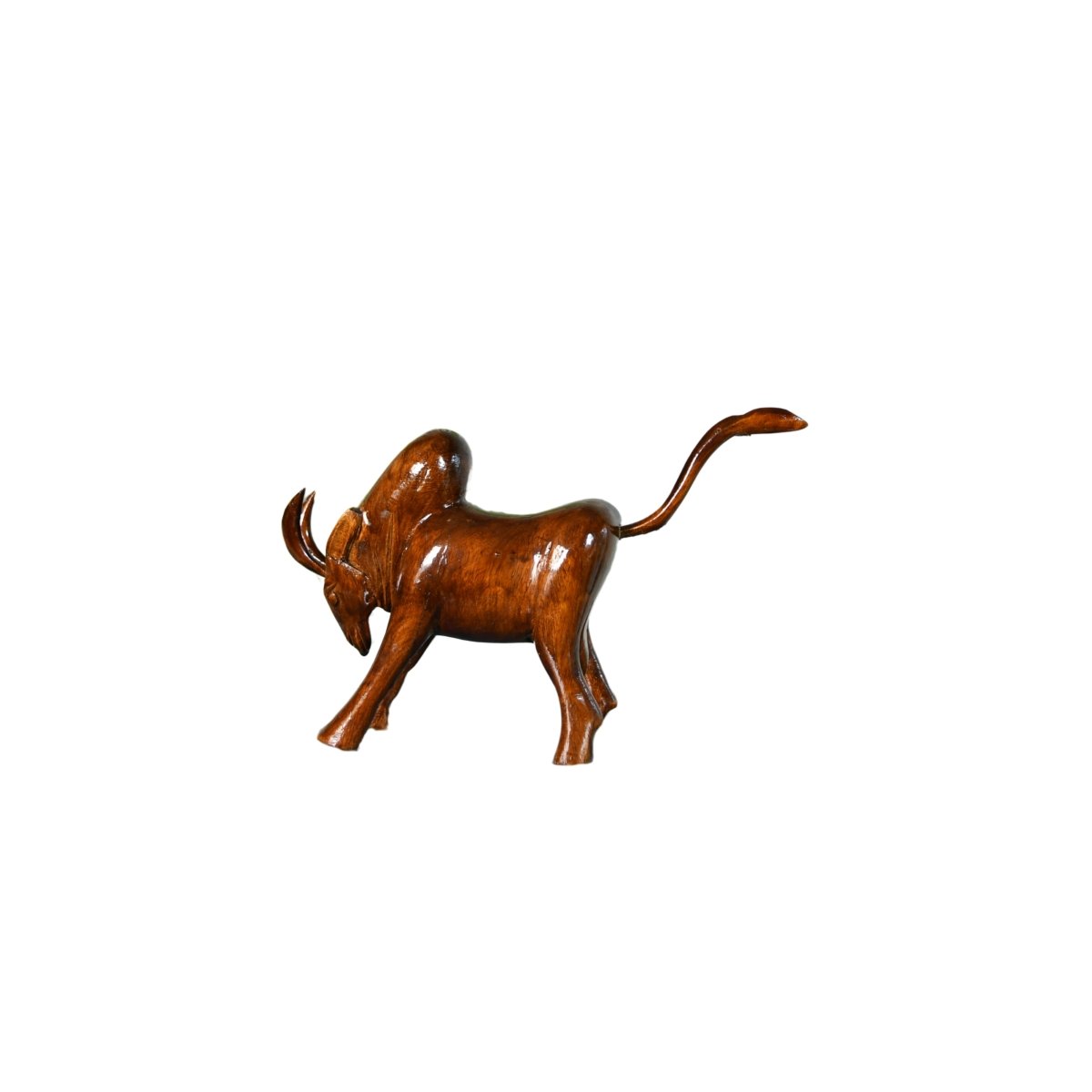 Sowpeace Handcarved wooden large bull: Artisan Home Decor - Tabletop - Sowpeace - Animal - New Arrivals