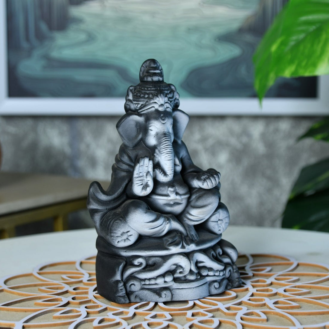 Sowpeace Handcrafted Terracotta Ganesh Tabletop: Elegant Home Decor - terracotta tabletop - Sowpeace - God Idols - Terracotta