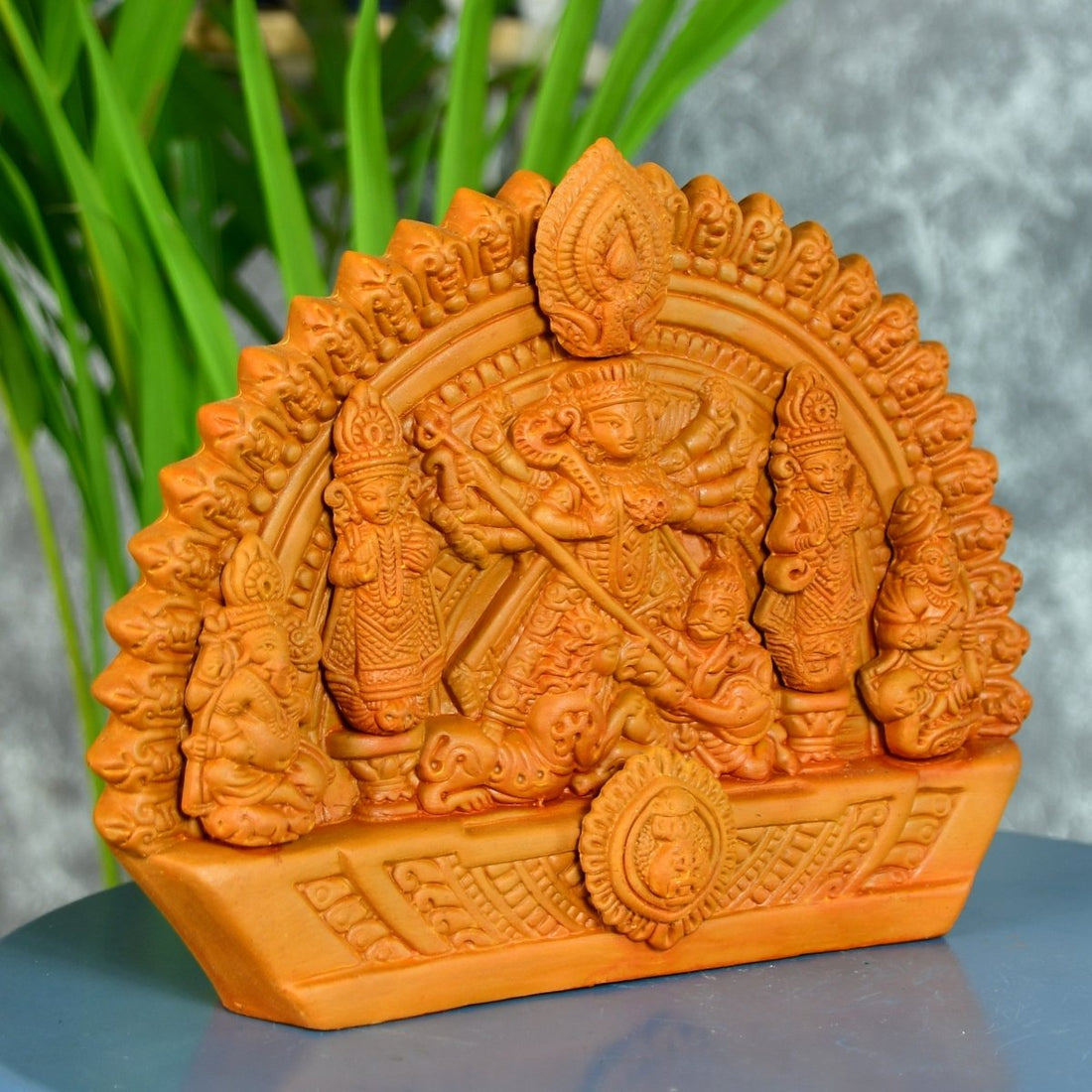 Sowpeace Handmade Terracotta Durga: Artisan Tabletop Decor - terracotta tabletop - Sowpeace - Diwali - New Arrivals