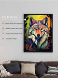 Sowpeace Harmony: Find Your Handcrafted Abstract Wolf – Premium Indian - Inspired Canvas Art for Contemporary Home Decoration - Wall painting - Chitran by sowpeace - Sowpeace Harmony: Find Your Handcrafted Abstract Wolf – Premium Indian - Inspired Canvas Art for Contemporary Home Decoration - Sowpeace