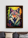 Sowpeace Harmony: Find Your Handcrafted Abstract Wolf – Premium Indian - Inspired Canvas Art for Contemporary Home Decoration - Wall painting - Chitran by sowpeace - Sowpeace Harmony: Find Your Handcrafted Abstract Wolf – Premium Indian - Inspired Canvas Art for Contemporary Home Decoration - Sowpeace