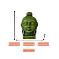 Sowpeace Large Terracotta Buddha Head: Artisan Tabletop Decor - terracotta tabletop - Sowpeace - Buddha - God Idols