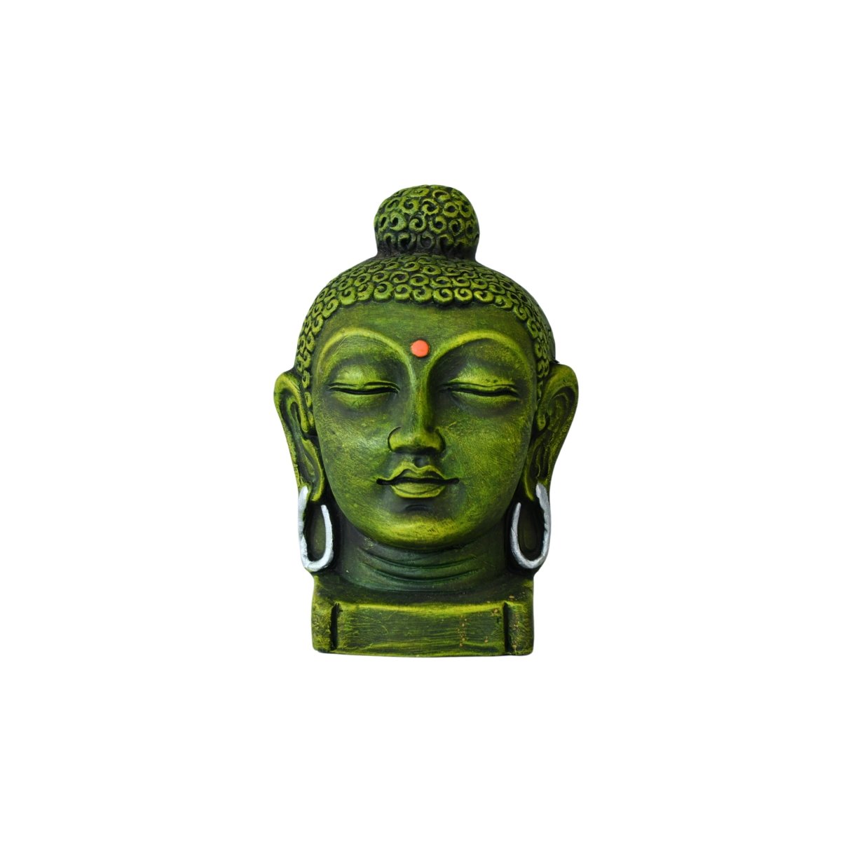 Sowpeace Large Terracotta Buddha Head: Artisan Tabletop Decor - terracotta tabletop - Sowpeace - Buddha - God Idols
