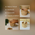 Sowpeace Large Wooden Stone Pestle: Artisan Home Accent - Tabletop - Sowpeace - New Arrivals - Wooden