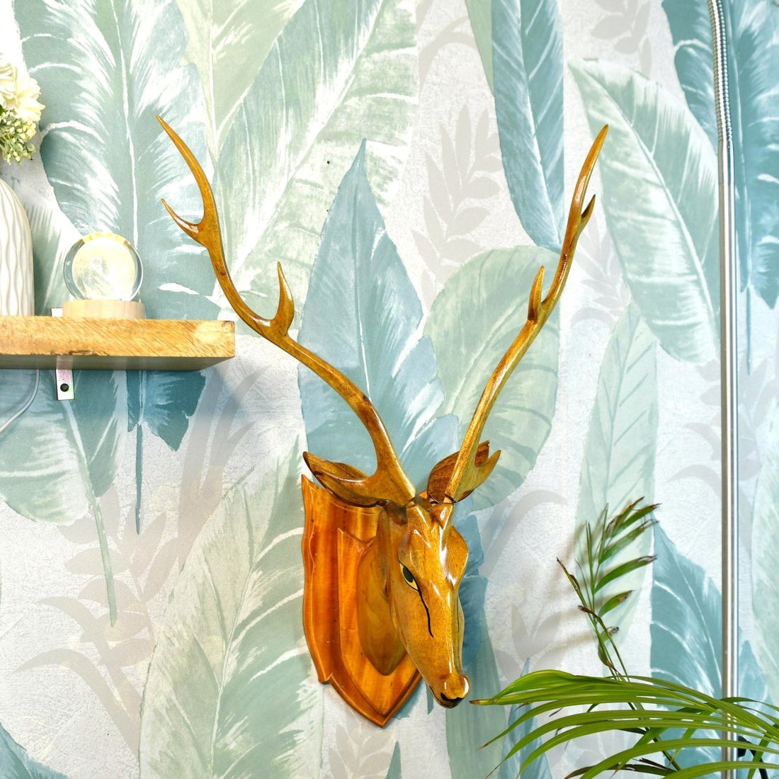 Sowpeace Majestic Deer Head: Hand - Carved Grandeur for Your Home - Wall Decor - Sowpeace - Animal - New Arrivals
