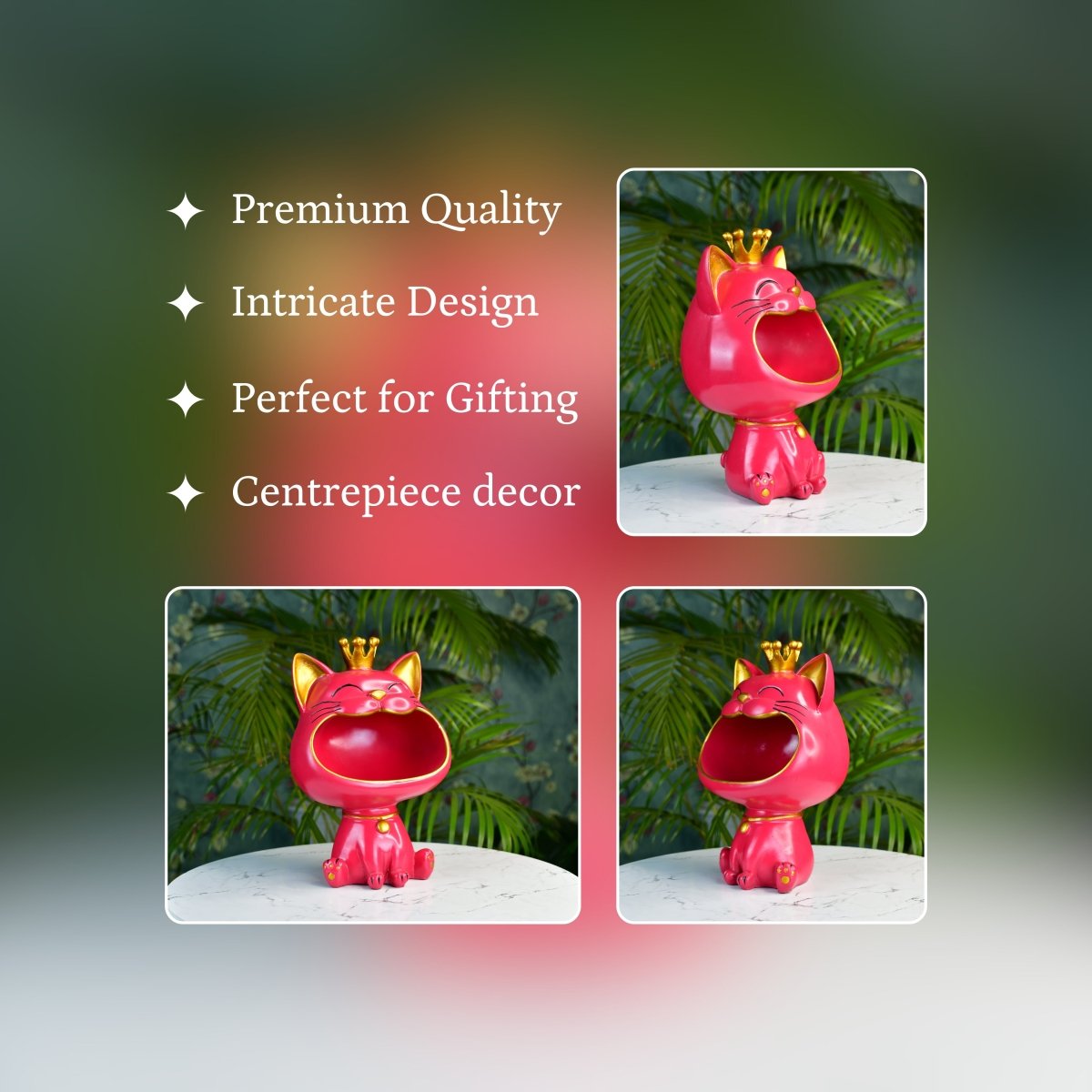 Sowpeace Moulded Resin Cat Holder - Decor - Sowpeace - 