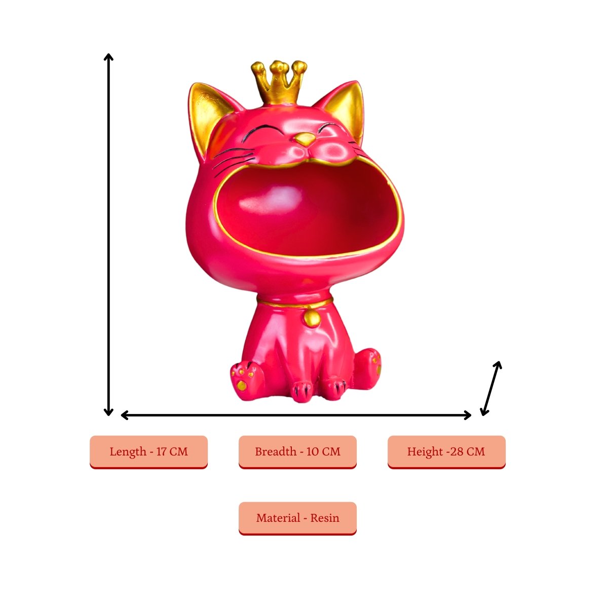 Sowpeace Moulded Resin Cat Holder - Decor - Sowpeace - 