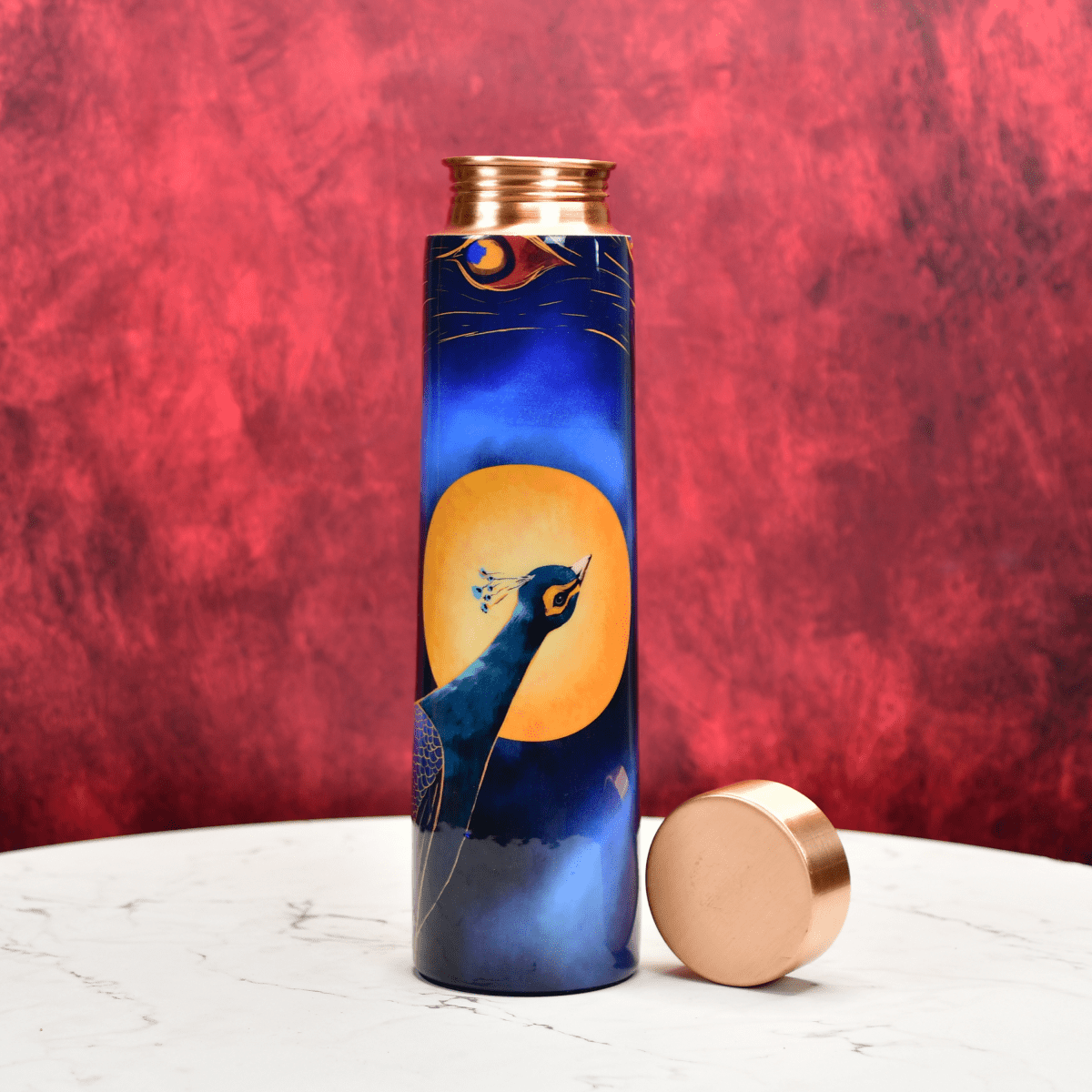 Sowpeace Peacock Moonlit Copper Bottle