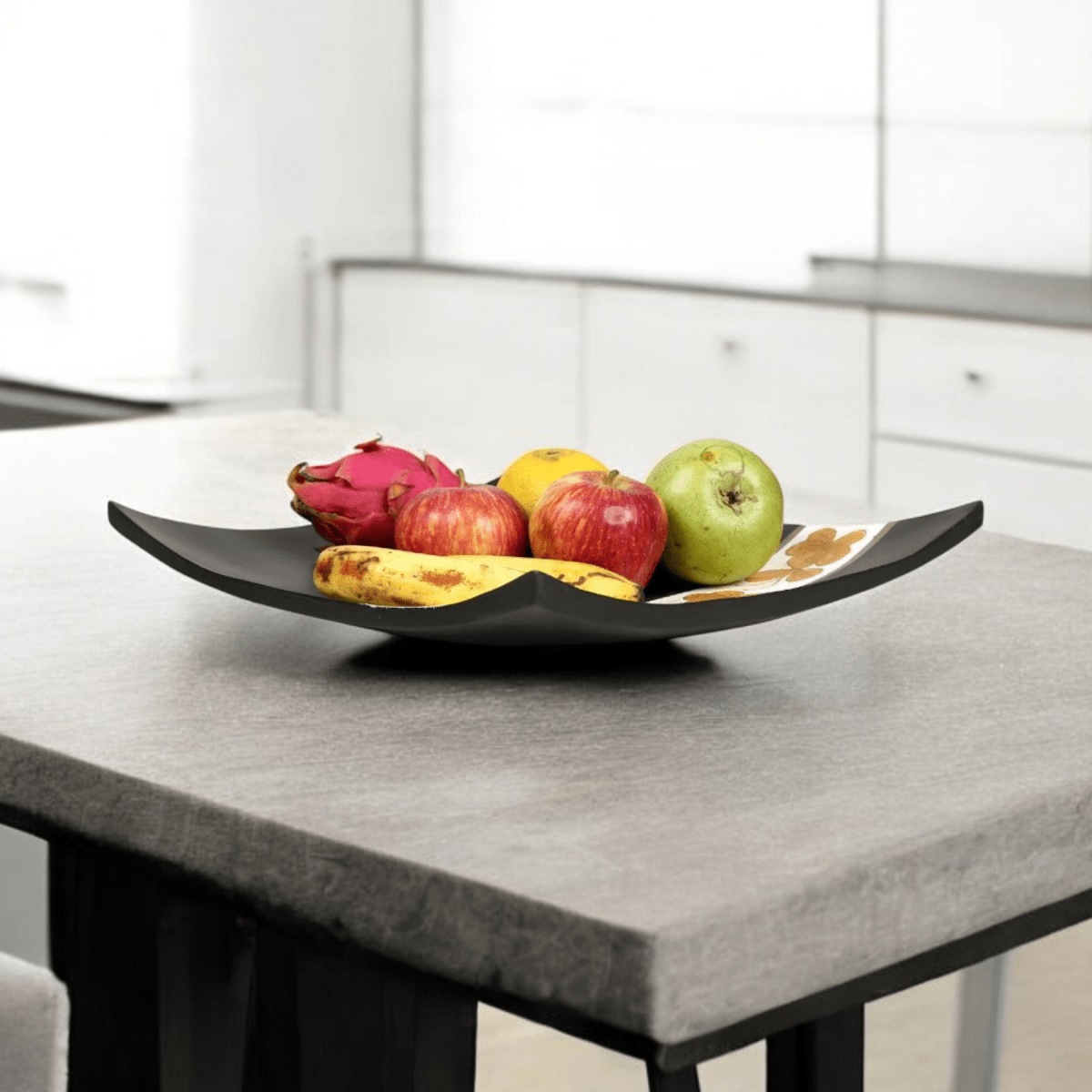 Sowpeace Premium 12 - Inch Black Square Acacia Wood Tray - Sowpeace - 