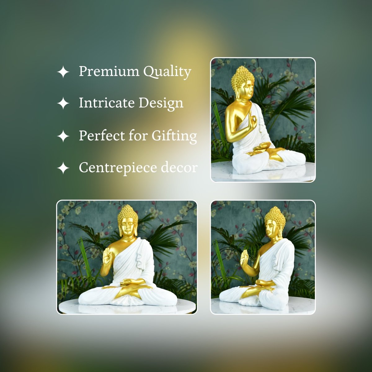 Sowpeace Resin Gold Buddha Decor - Decor - Sowpeace - 
