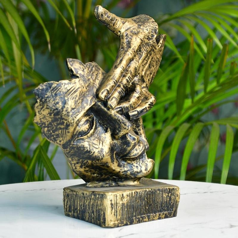 Sowpeace Resin Hand - on - Face Sculpture – Trendy Home Decor Accent & Unique Gift Idea - Decor - Sowpeace - 