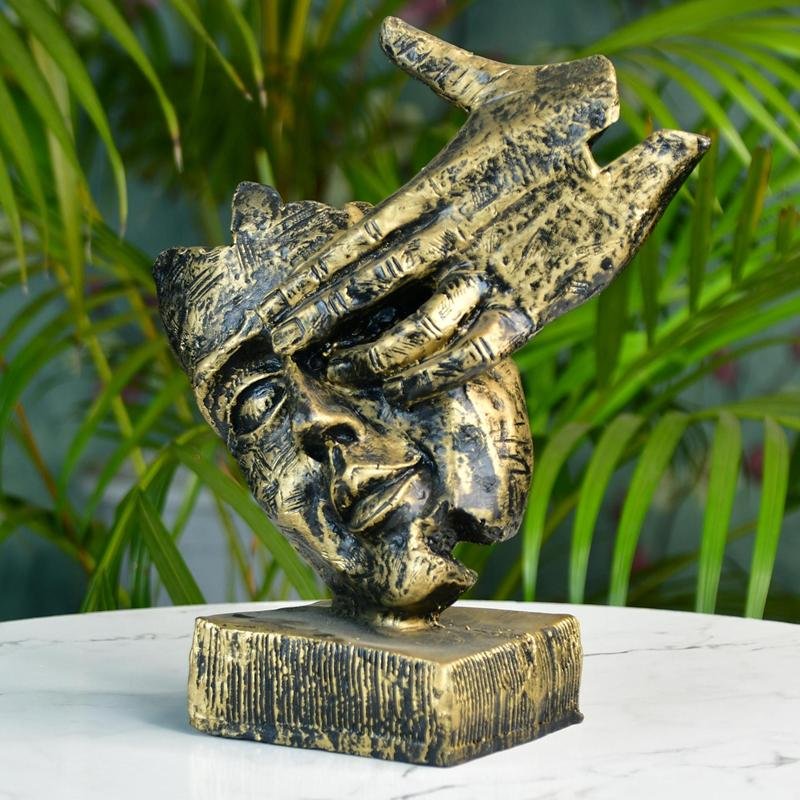 Sowpeace Resin Hand - on - Face Sculpture – Trendy Home Decor Accent & Unique Gift Idea - Decor - Sowpeace - 