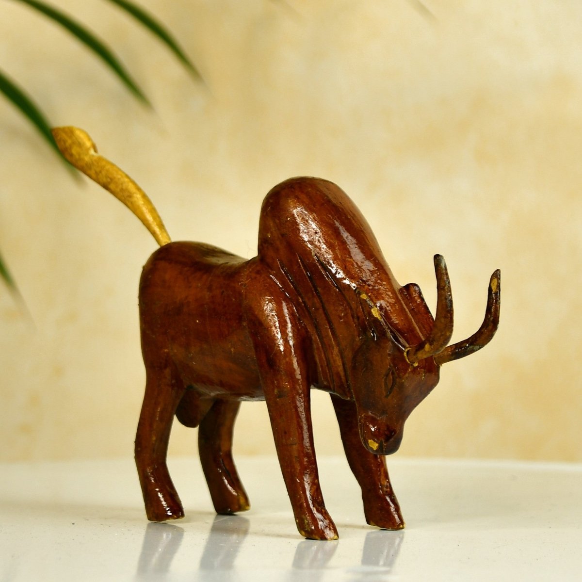 Sowpeace Small Wooden Ox: Artisan Home Decor - Tabletop - Sowpeace - Animal - New Arrivals