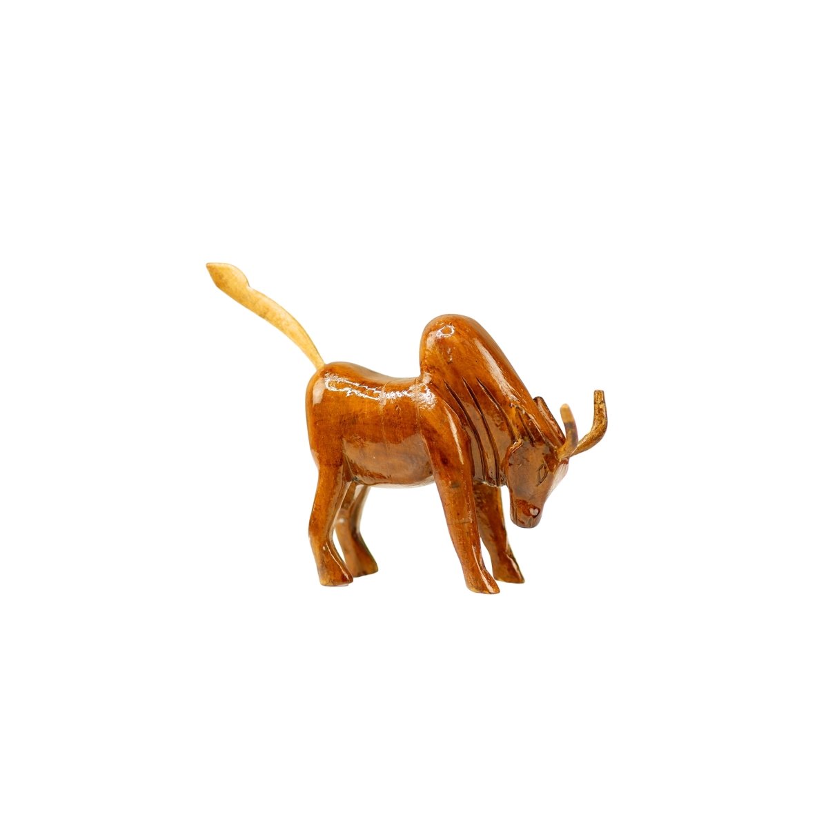 Sowpeace Small Wooden Ox: Artisan Home Decor - Tabletop - Sowpeace - Animal - New Arrivals