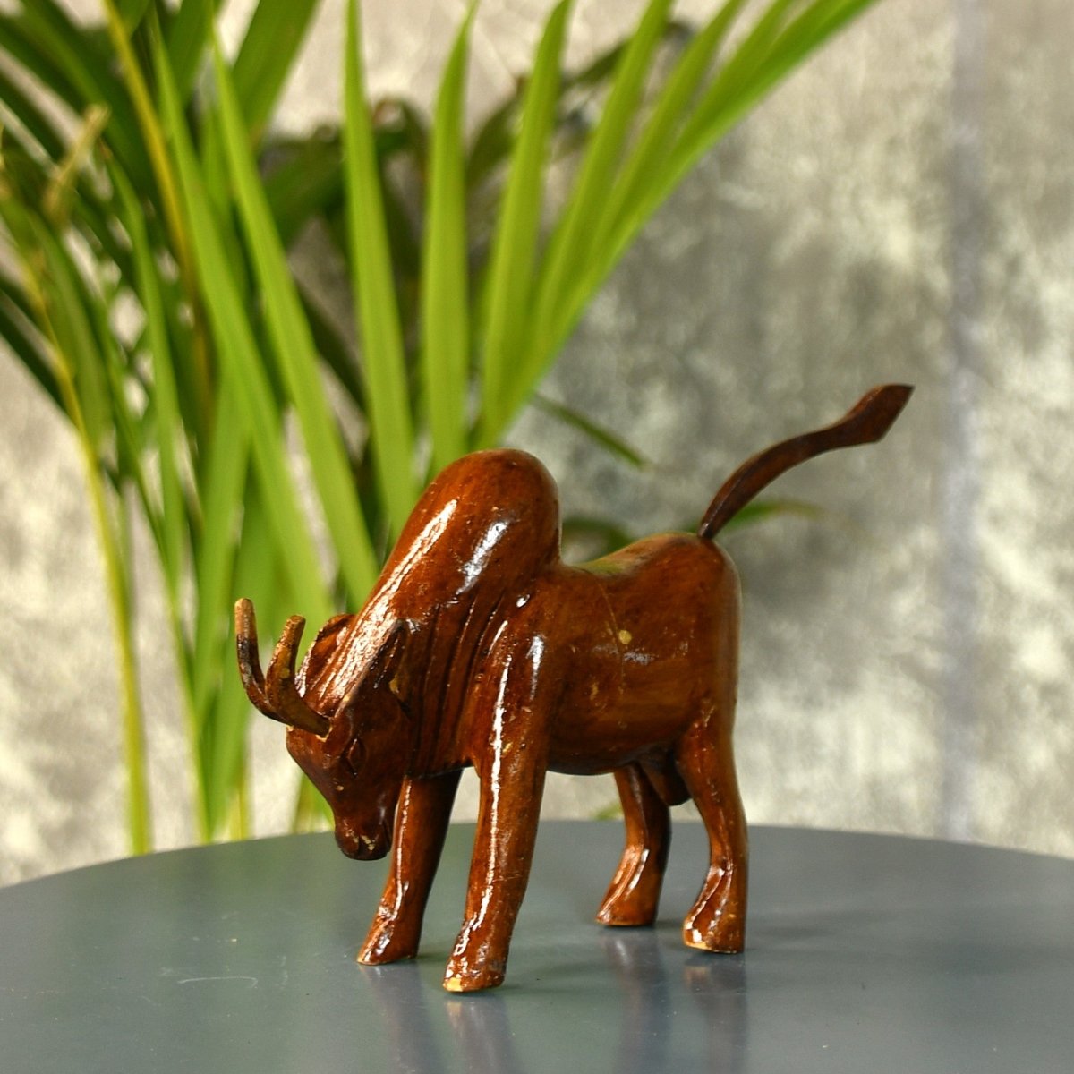 Sowpeace Small Wooden Ox: Artisan Home Decor - Tabletop - Sowpeace - Animal - New Arrivals