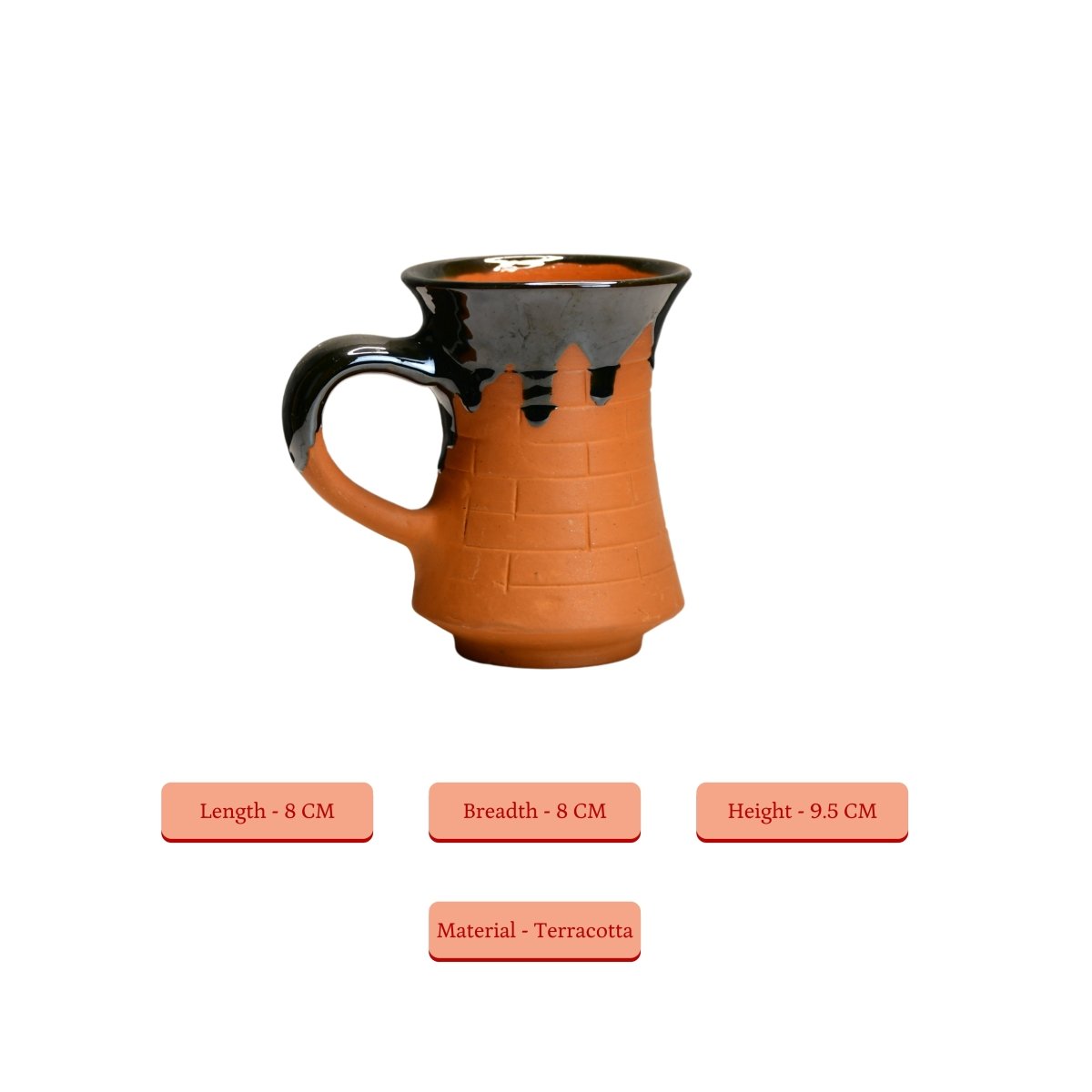 Sowpeace Terracotta Coffee Mug of Smile - Sowpeace - New Arrivals - Terracotta Coffee mug