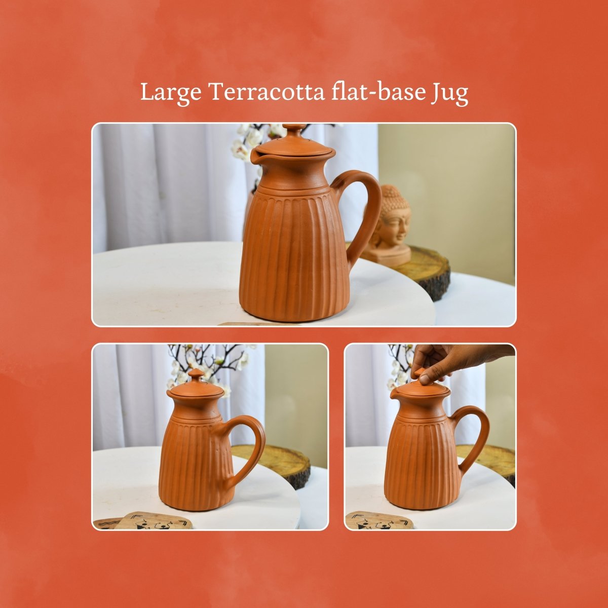 Sowpeace Terracotta Jug: Artful, Functional Home & Kitchenware - Utensils - Sowpeace - New Arrivals - Terracotta Jug