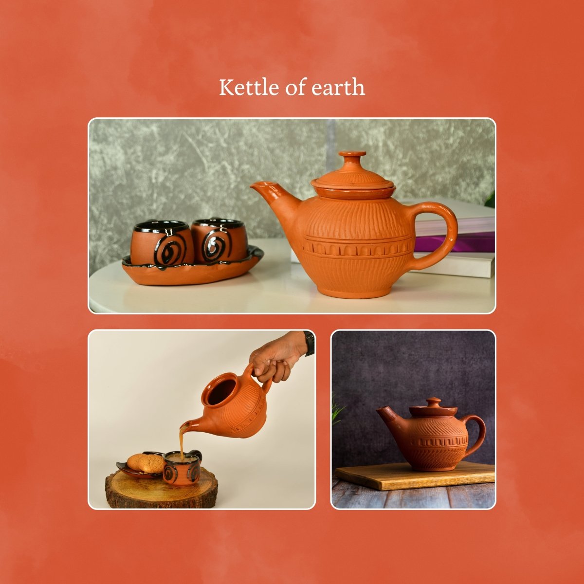 Sowpeace Terracotta Kettle: Artful Fusion for Home and Kitchen - Kettle - Sowpeace - kettles - New Arrivals