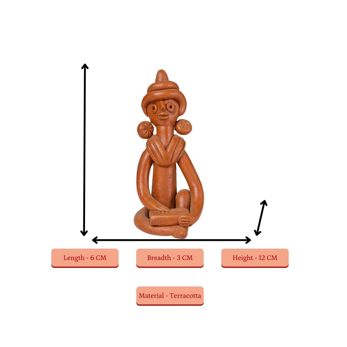 Sowpeace Terracotta Tribal Figurine Set: Artisan Tabletop Decor - Sowpeace - New Arrivals - Tabletop