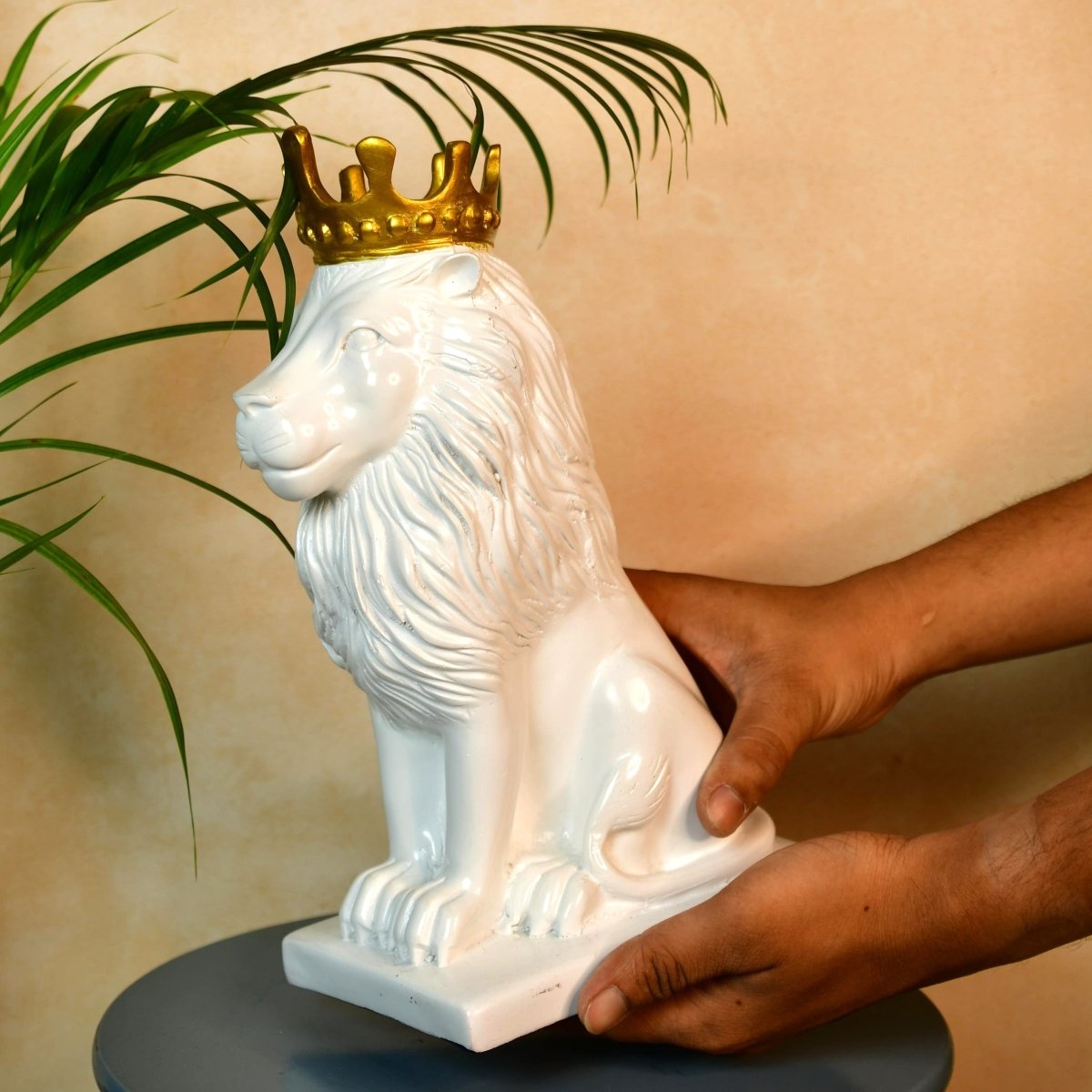Sowpeace White Lion Showpiece - Decor - Sowpeace - 
