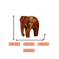Sowpeace Wooden Descending Elephant Set of 3: Artisan Tabletop Decor - Tabletop - Sowpeace - Animal - New Arrivals