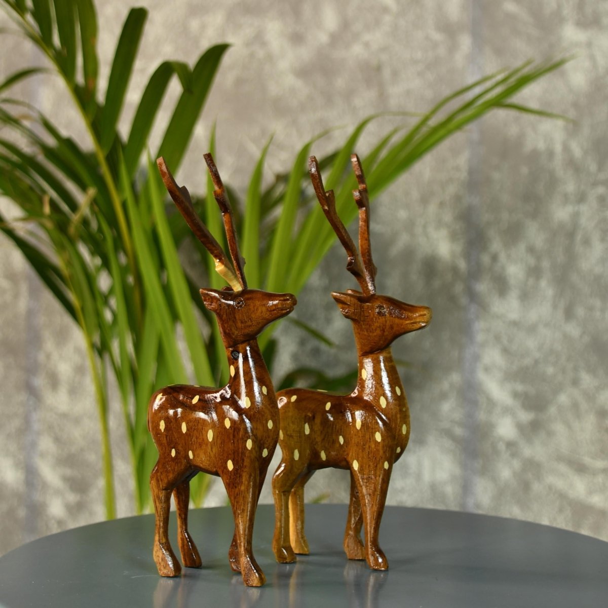 Sowpeace Wooden Dotted Deer: Small Artisan Decor - Tabletop - Sowpeace - Animal - New Arrivals