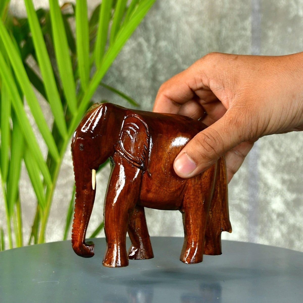Sowpeace Wooden Elephant: Artisan Tabletop Decor Masterpiece - Tabletop - Sowpeace - Animal - New Arrivals
