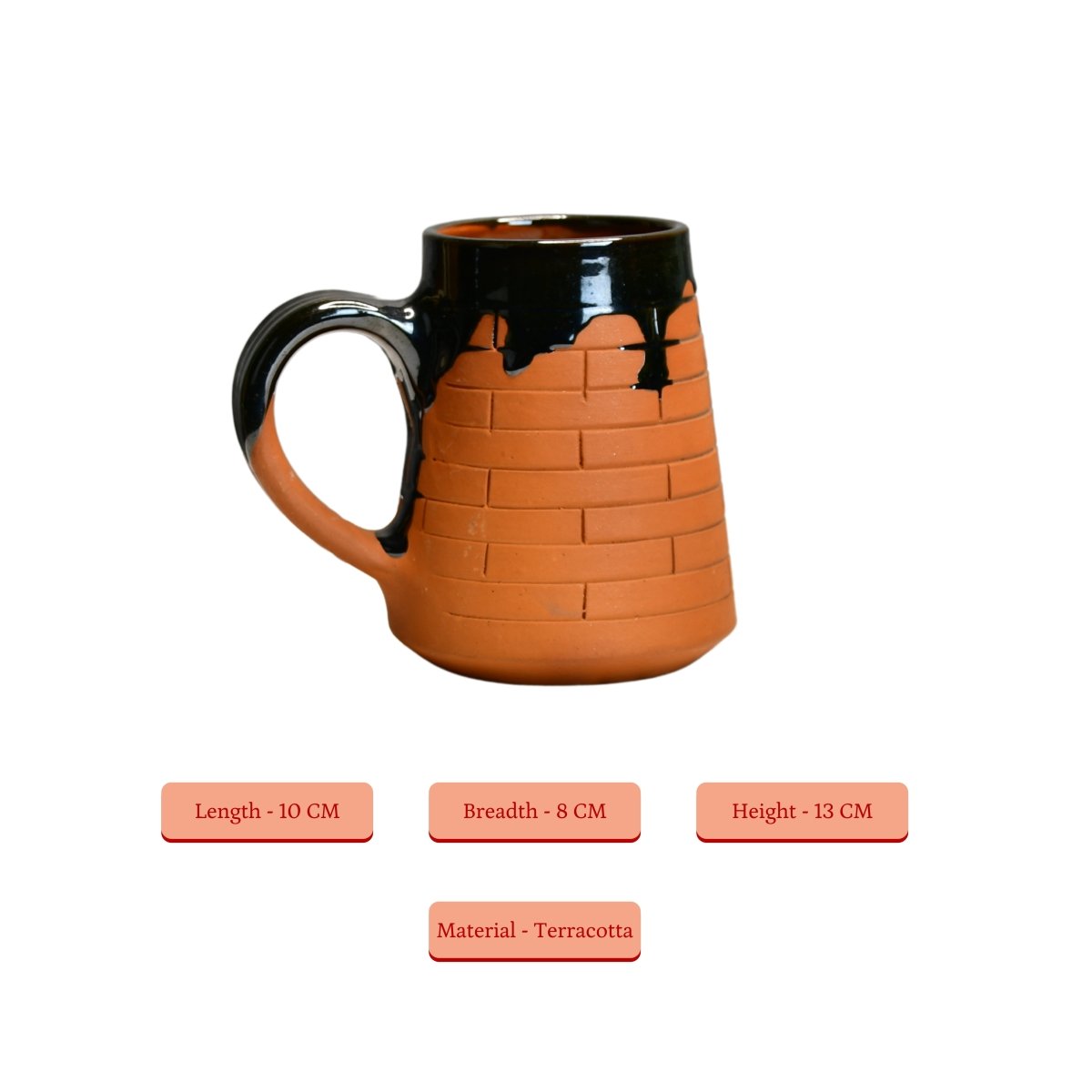 Terracotta Beer Mug: Stylish Home Decor and Kitchenware - Sowpeace - New Arrivals - Terracotta beer mug