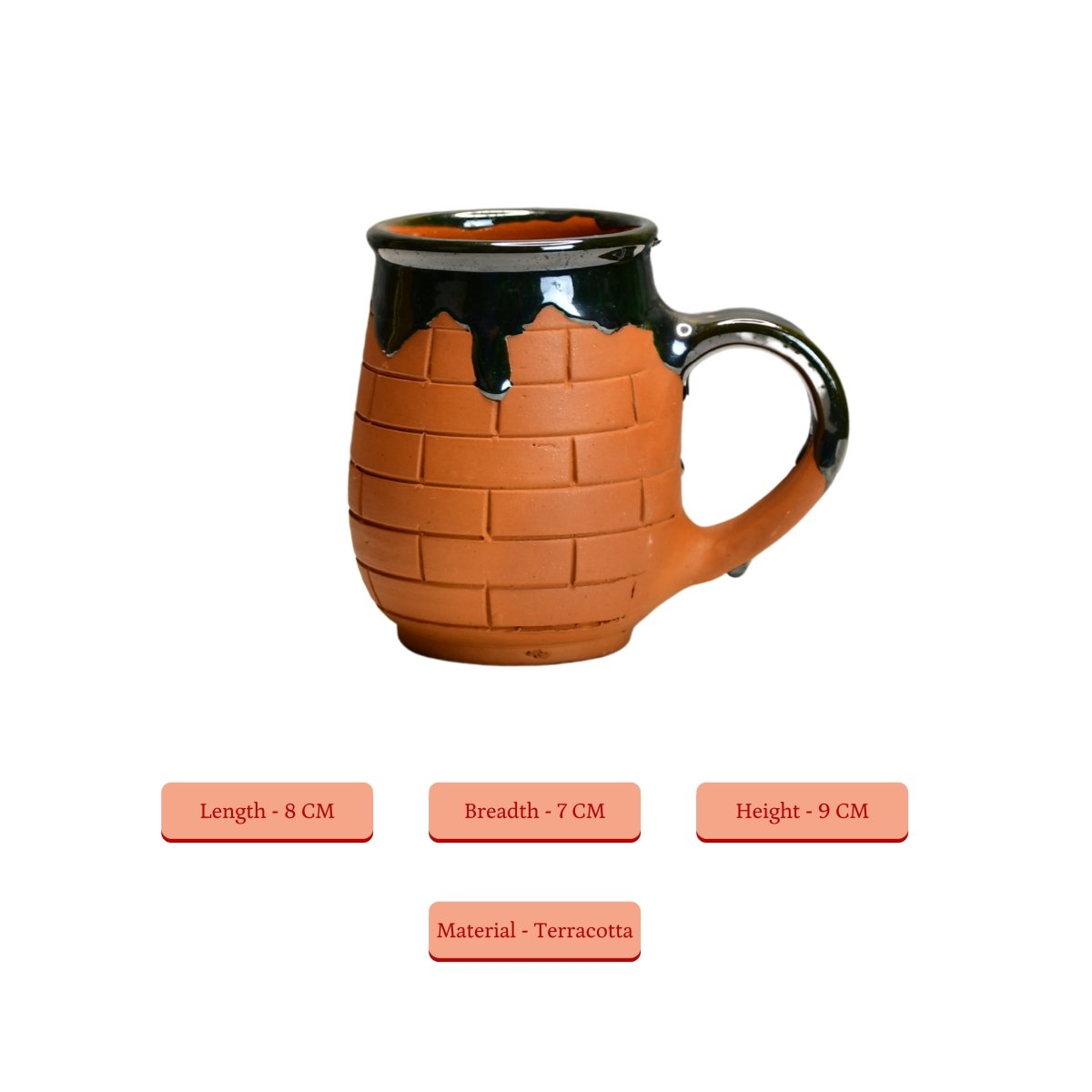 Terracotta Coffee Mug: Artful Fusion for Home and Kitchen - Sowpeace - New Arrivals - Terracotta Coffee mug