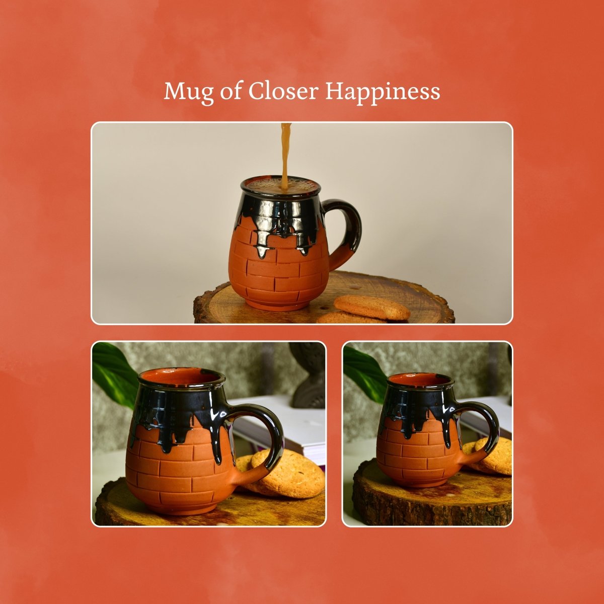 Terracotta Coffee Mug: Artful Fusion for Home and Kitchen - Sowpeace - New Arrivals - Terracotta Coffee mug
