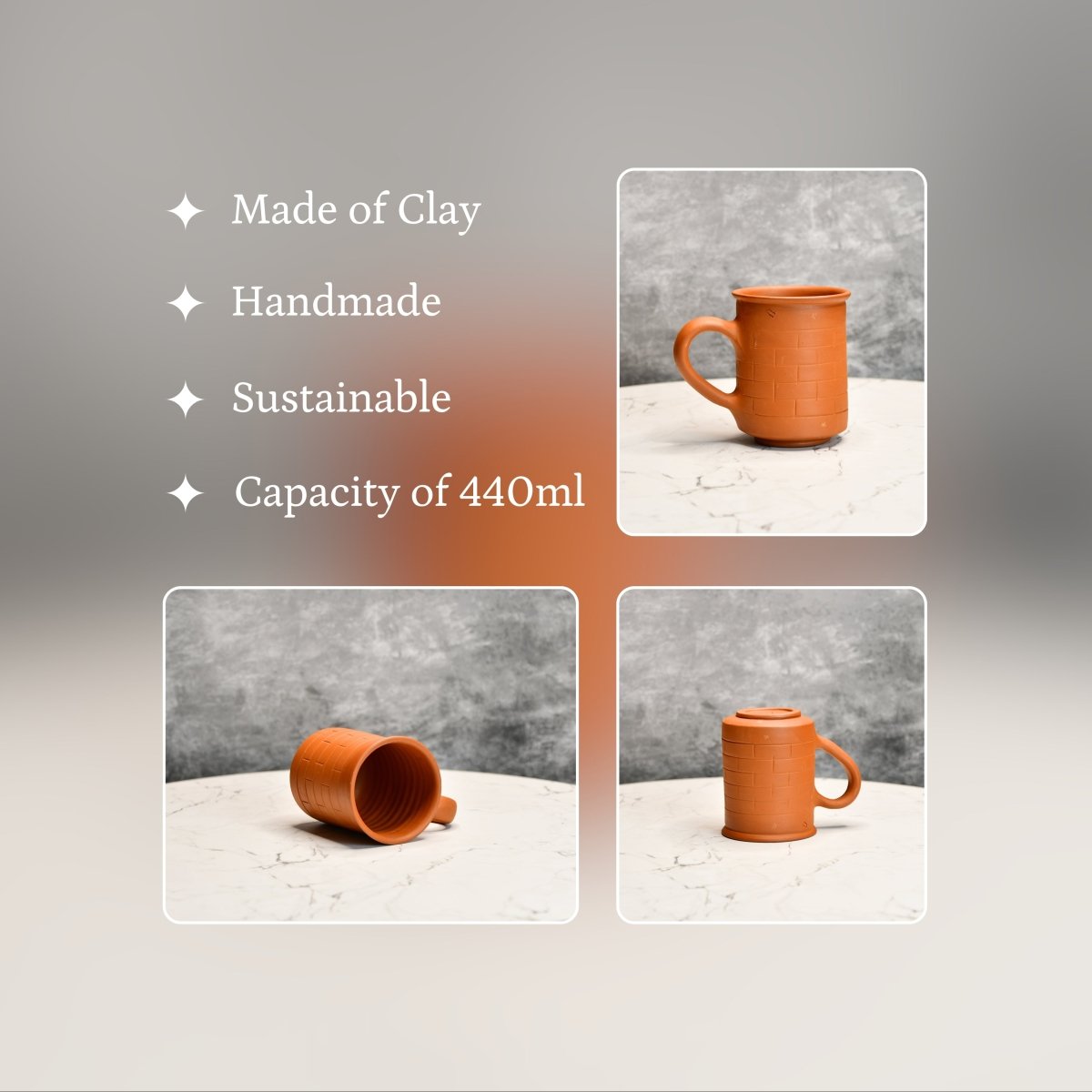 Terracotta Coffee Mug: Stylish, Functional Home & Kitchenware
