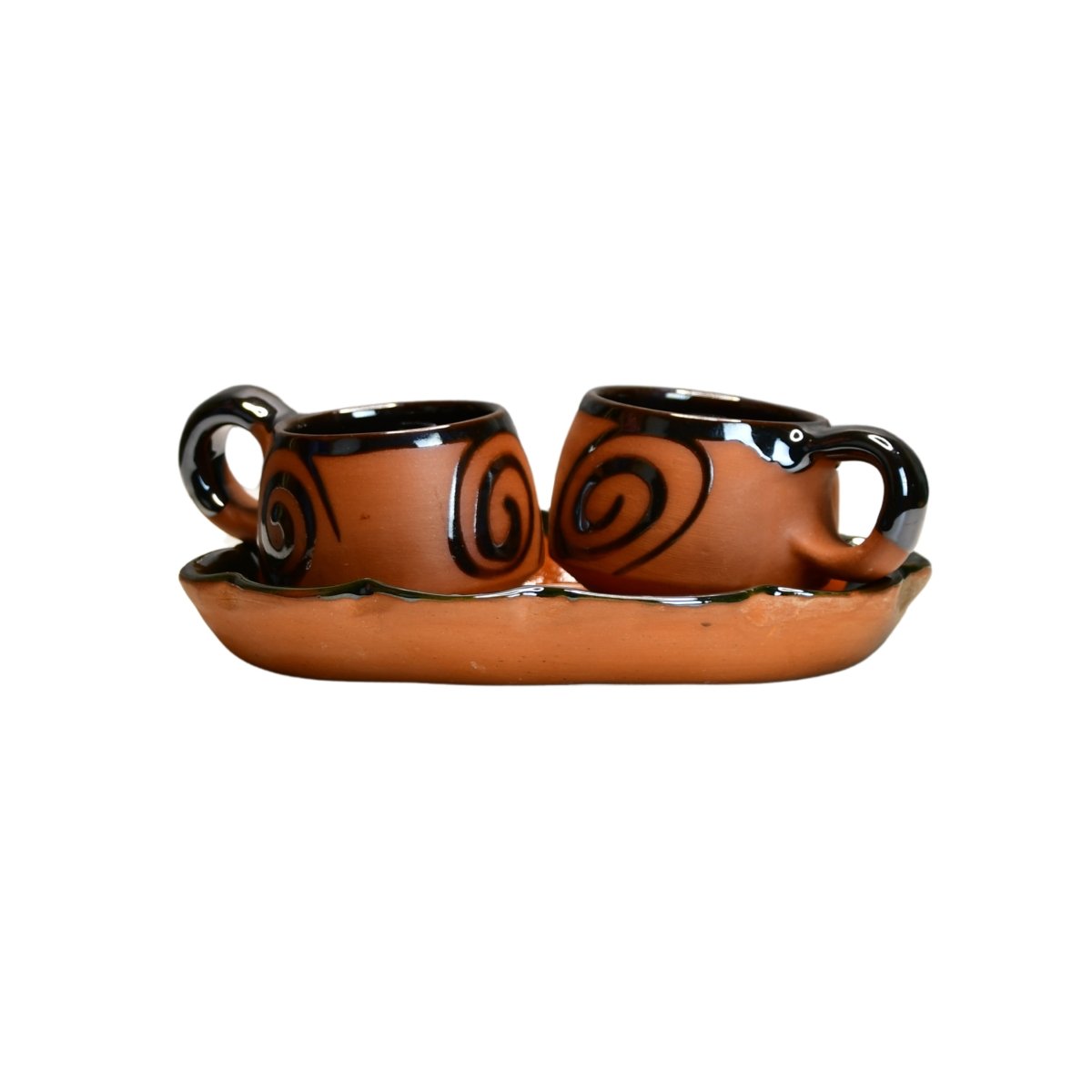 Terracotta Floral Cup Set: Artistic Home Decor and Kitchenware - Sowpeace - New Arrivals - Terracotta Tea set