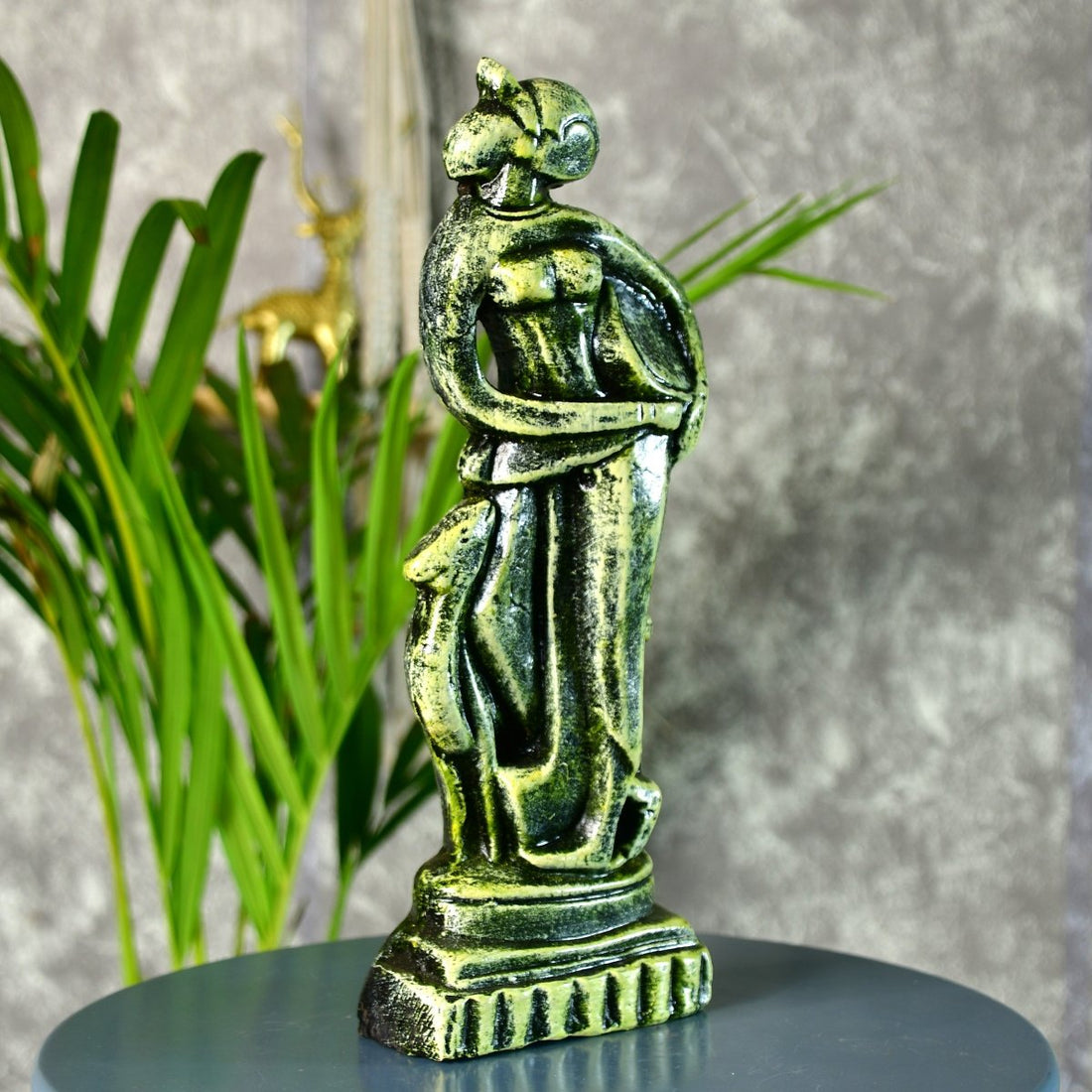Terracotta Lady with Deer: Artisan Tabletop Home Decor - terracotta tabletop - Sowpeace - New Arrivals - Tabletop