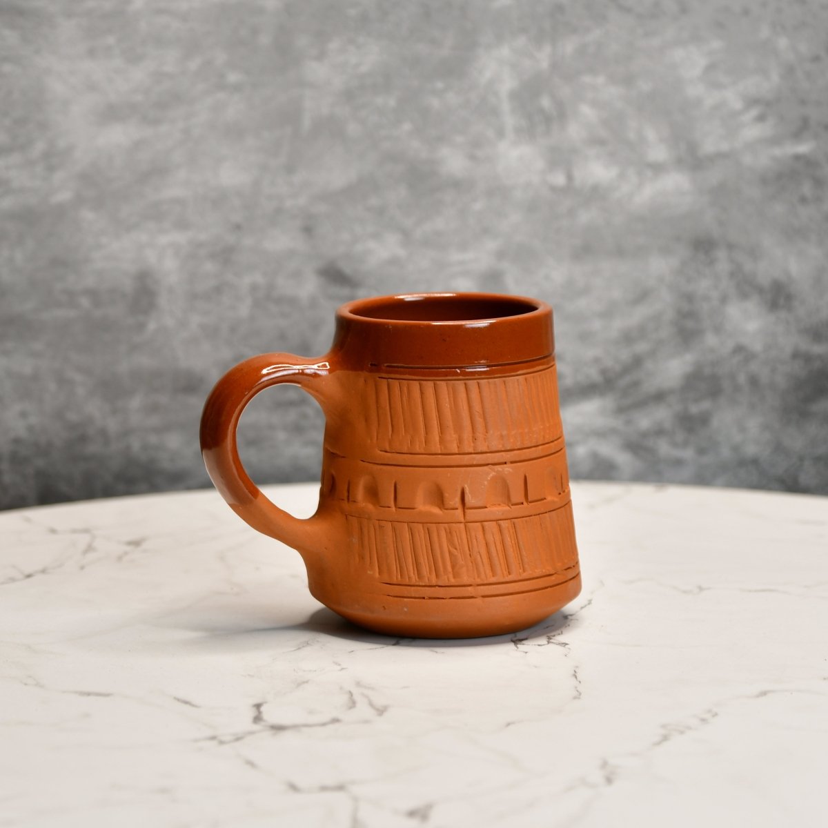 Terracotta Plain Coffee Mug Curved - Sowpeace - New Arrivals - Terracotta Coffee mug