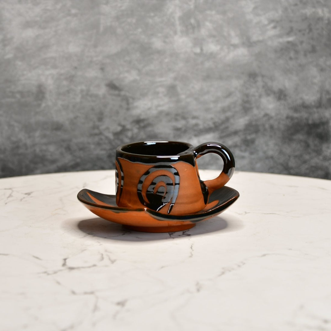 Terracotta Tea Cup Leaf - cups - Sowpeace - New Arrivals - Terracotta Tea set